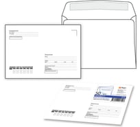 Конверты ОФИСМАГ С5 162х229 мм клей, Куда-Кому 80 г/кв.м, комплект 50 шт, клапан автомат, внутренняя запечатка 251.50 124199