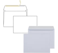 Конверты ОФИСМАГ С5 162х229 мм, отрывная лента, 80 г/кв.м, комплект 1000 шт, внутренняя запечатка, С5.01С 128289