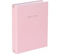 Тетрадь на кольцах BRAUBERG А5 175х215 мм, 120 листов, твердый картон, клетка, Minimal pink 404998