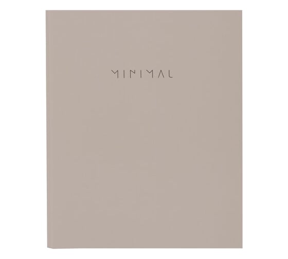 Тетрадь на кольцах BRAUBERG А5 175х215 мм, 120 листов, твердый картон, клетка, Minimal beige 404997
