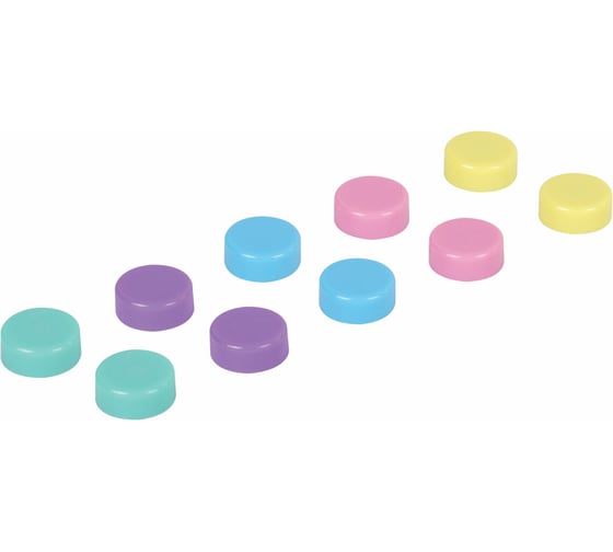 Магниты BRAUBERG 20 мм, набор 10 шт, MACAROONS, KIDS, блистер 272520