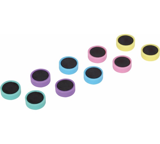 Магниты BRAUBERG 20 мм, набор 10 шт, MACAROONS, KIDS, блистер 272520
