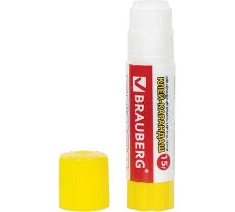 Клей-карандаш BRAUBERG 15 г, Смайлики 224338