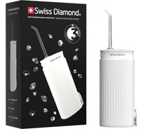 Портативный ирригатор для полости рта Swiss Diamond 150 мл, 2 насадки, белый SD-WF15301W