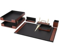 Настольный набор BESTAR Onyx из дерева, 7 предметов, цвет палисандр 237213