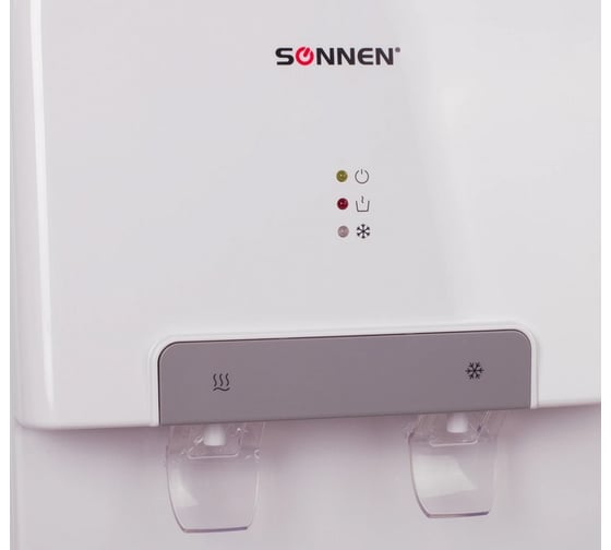 Напольный кулер SONNEN FSE-02M 2 крана, белый 454999
