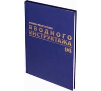 Журнал регистрации вводного инструктажа BRAUBERG 96 листов, А4 200х290 мм, бумвинил, офсет, 130258 16731941