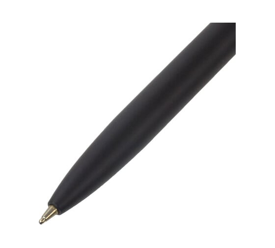 Подарочная шариковая ручка BRAUBERG Brioso синяя, черный корпус с золотистым, линия 0.5 мм 143466