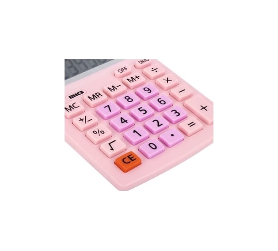 Настольный калькулятор STAFF STF-1808-PK компактный, 140х105мм, 8 разрядный, розовый 250468