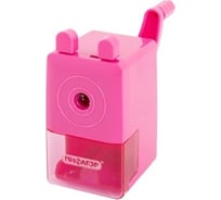 Механическая точилка ПИФАГОР Study корпус розовый 229797