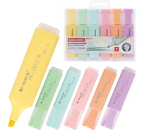 Текстовыделители BRAUBERG ORIGINAL PASTEL набор 6 шт, ассорти, линия 1-5 мм 151698