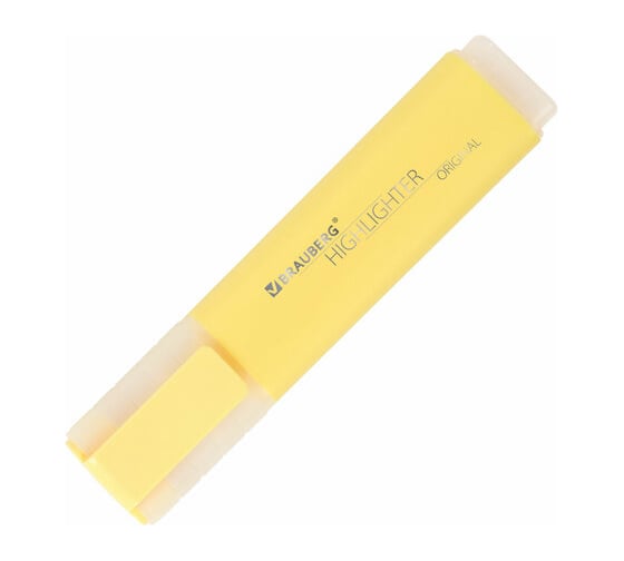 Текстовыделители BRAUBERG ORIGINAL PASTEL набор 4 шт, ассорти, линия 1-5 мм 151697