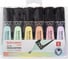 Текстовыделители BRAUBERG SUPER PASTEL набор 6 шт, ассорти, прорезиненный корпус 1-5 мм, 151757 17