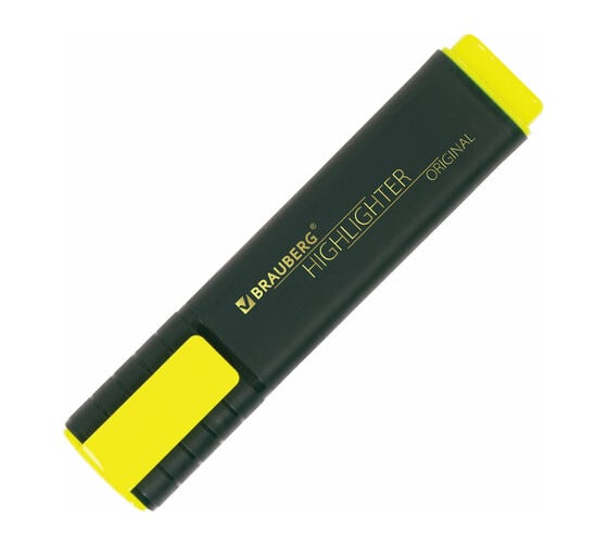 Текстовыделители BRAUBERG ORIGINAL набор 6 шт, ассорти, линия 1-5 мм 151690