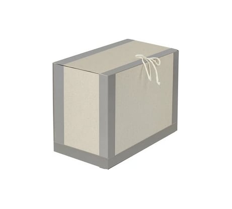 Архивный короб STAFF 410х300х200 мм, переплетный картон/бумвинил, завязки, до 1700 л 112162