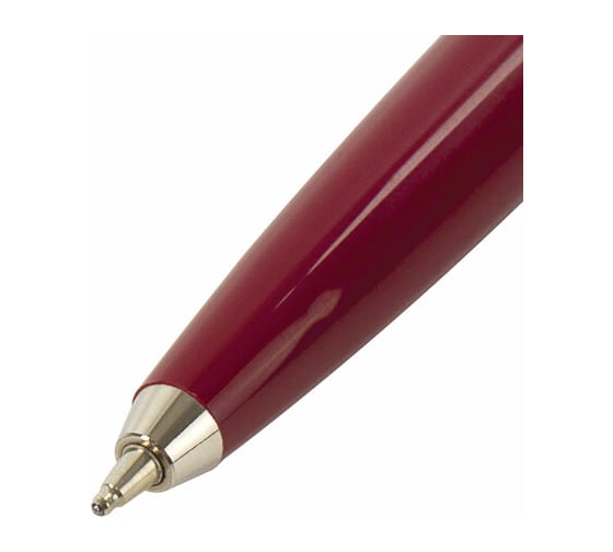 Подарочная шариковая ручка BRAUBERG Soprano синяя, серебристый корпус с бордовым, 0.5 мм 143485