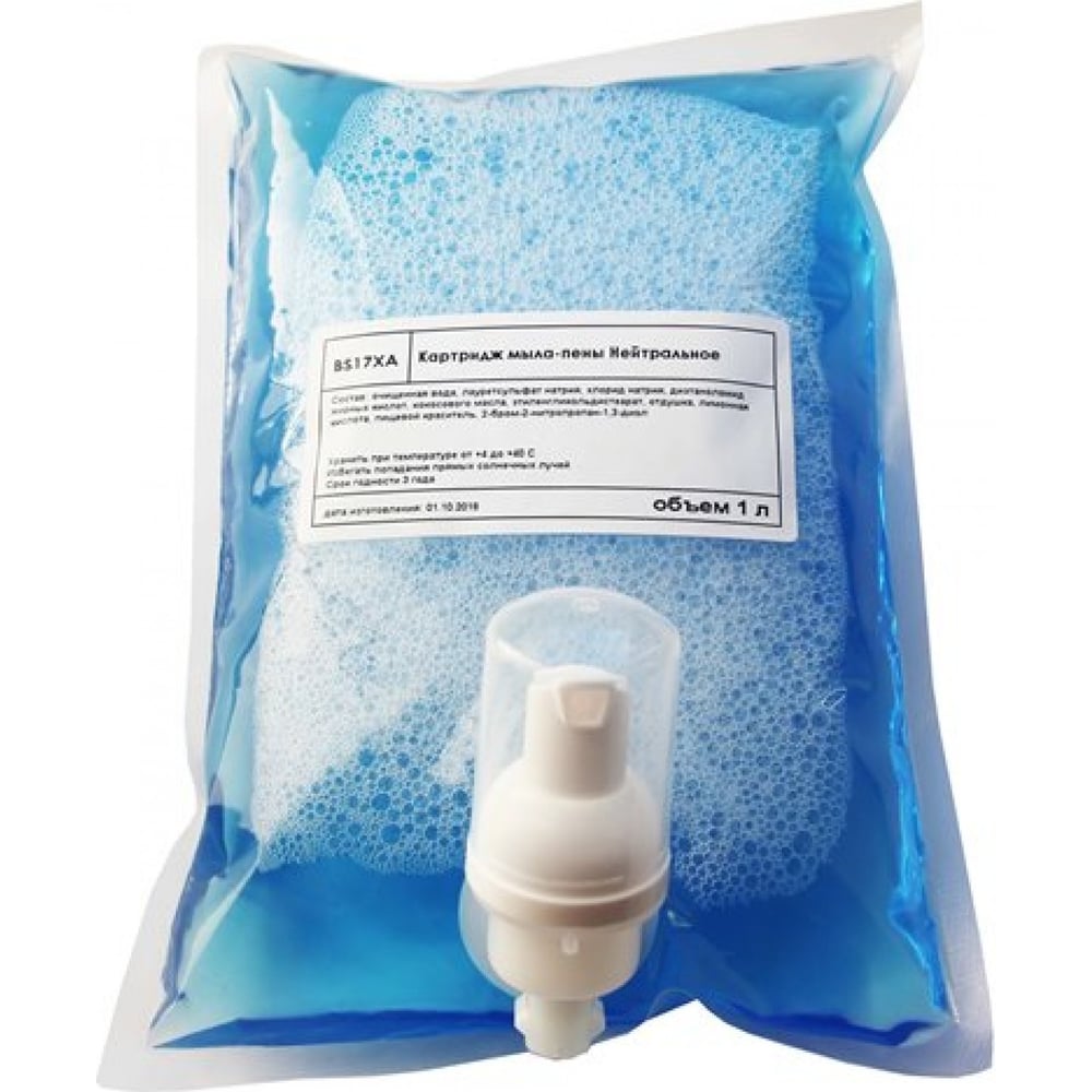 Комплект картриджей мыла-пены BINELE Нейтральное S-система 3 шт по 1 л ...