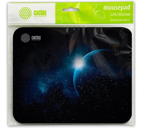 Коврик для мыши CACTUS Space 220x180x2 мм CS-MPС-P04XS 2016765