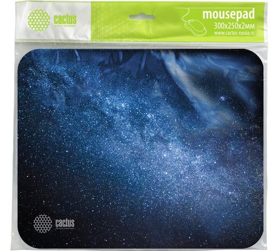 Коврик для мыши CACTUS Milky Way 300x250x2 мм CS-MPС-P02M 2016759