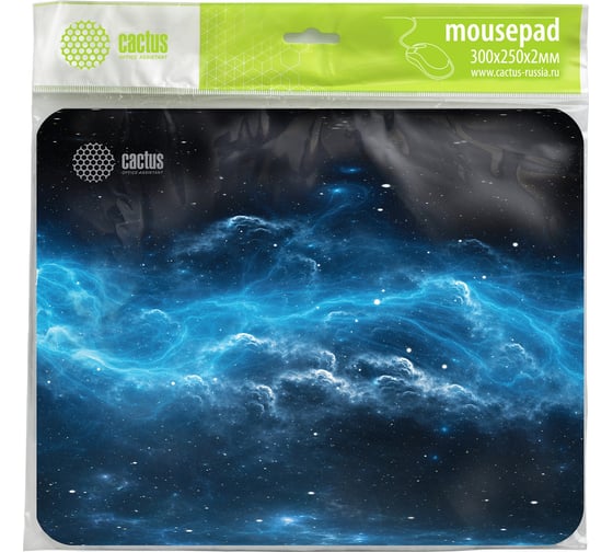 Коврик для мыши CACTUS Space Clouds 300x250x2 мм CS-MPС-P05M 2016761