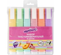 Набор текстовыделителей ЮНЛАНДИЯ COLORSTAR PASTEL 6 шт, ассорти, линия 1-4 мм 151717