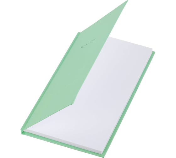 Бизнес-блокнот BRAUBERG А5, 134х206 мм, 80 л., твёрдый, клетка, Minimal, мятный 116443