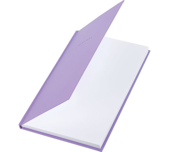 Бизнес-блокнот BRAUBERG А5, 134х206 мм, 80 л., твёрдый, клетка, Minimal, сиреневый 116440
