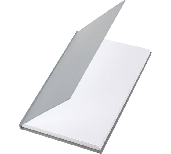 Бизнес-блокнот BRAUBERG А5, 134х206 мм, 80 л., твёрдый, клетка, Minimal, серый 116437
