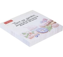 Блок для заметок HATBER на клею, 85x85 мм, 100 л, -Sweets- 083615