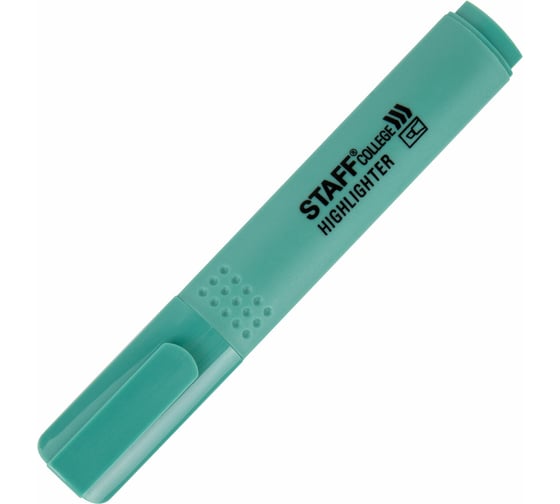Набор текстовыделителей Staff 6 пастельных цветов, ассорти, College Stick Pastel, линия письма 1-4 мм, скошенный наконечник, 152532