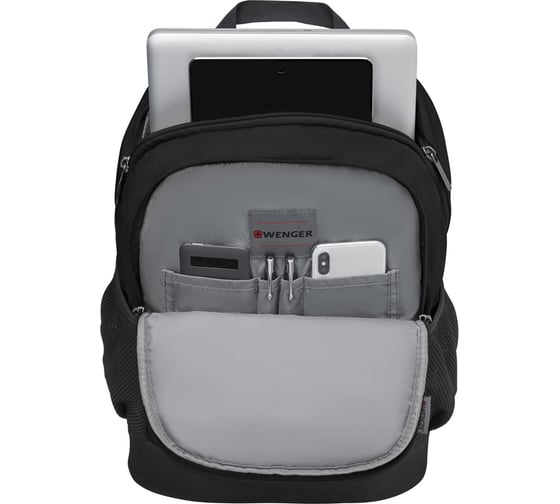Рюкзак Wenger Quadma 16'', черный, 30x17x43 см, 20 л 610202