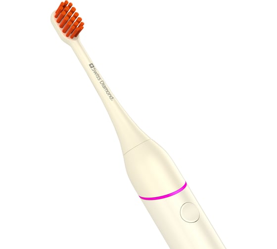 Звуковая зубная тревел-щетка Swiss Diamond 3 режима, цвет бежевый SD-STB33802BG