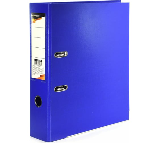 Папка-регистратор INFORMAT двустороннее покрытие, PVC, 75 мм P2PVC-75/Blu 1