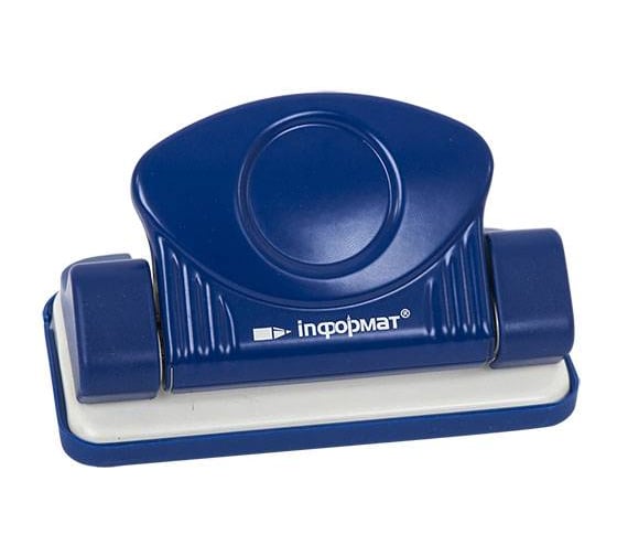 Дырокол INFORMAT ERGONOMICS 10 листов, металл, синий DEG-10Bl 1