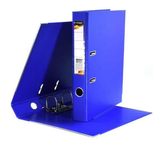 Папка-регистратор INFORMAT 55 мм, двустороннее покрытие P2PVC-55/Blu