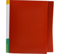 Папка INFORMAT с файлами, А4, 60 файлов, красная, пластик, 600 мкм, карман NP0165-60R