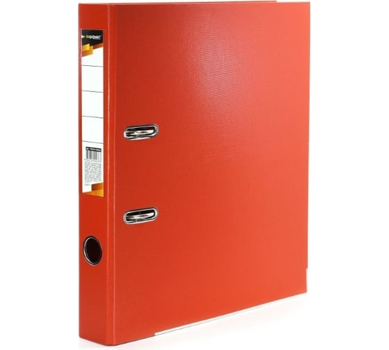 Папка-регистратор INFORMAT 55 мм, двустороннее покрытие, PVC, красная P2PVC-55/Red 1