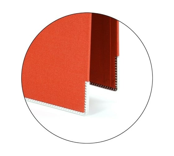 Папка-регистратор INFORMAT 55 мм, двустороннее покрытие, PVC, красная P2PVC-55/Red
