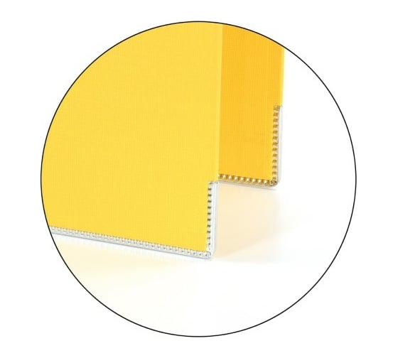 Папка-регистратор INFORMAT 55 мм, двустороннее покрытие P2PVC-55/Yel