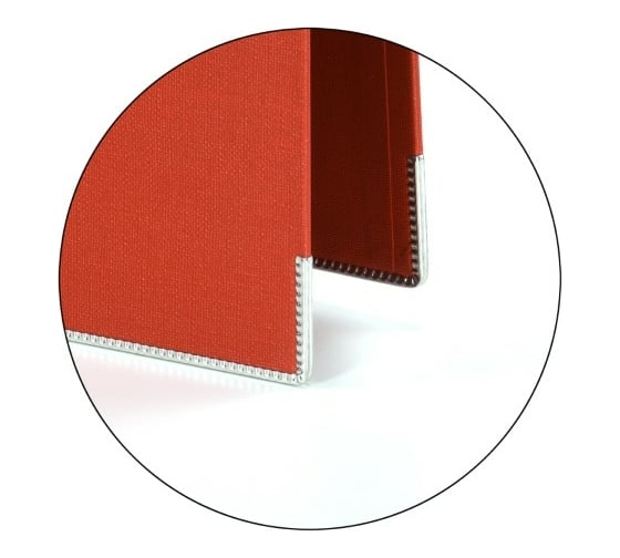 Папка-регистратор INFORMAT 75 мм, двустороннее покрытие, PVC P2PVC-75/Red