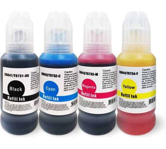 Набор чернил Solution Print SP T6641 T6642 T6643 T6644 для Epson 4 цвета 334191 1
