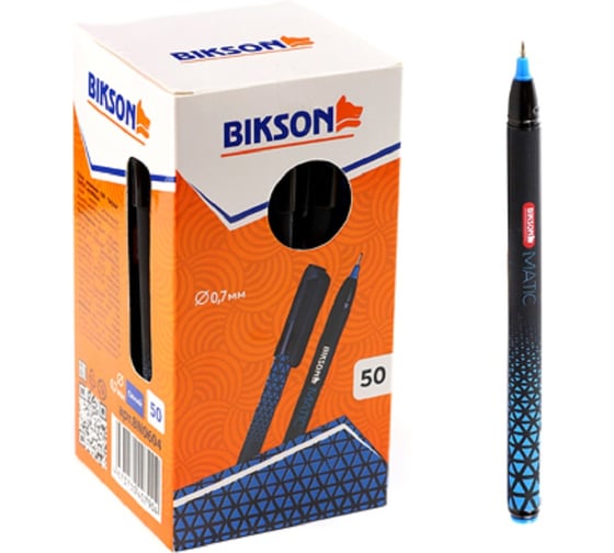 Ручка шариковая Bikson ТМ MATIC 0,7 мм, синие чернила, арт.BN0604 РучШ1421