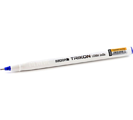 Ручка шариковая Bikson TRIKON WHITE 1,0 мм, синие чернила, арт. BN0603 РучШ1420 1