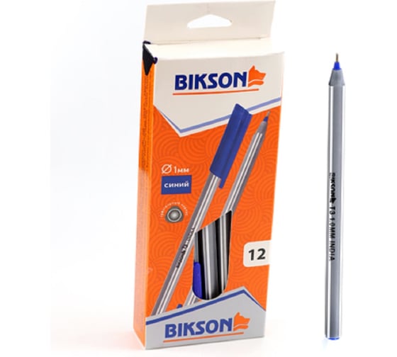 Ручка шариковая Bikson ТМ T3, 1.0 мм, синие чернила, арт. BN0607 РучШ1424