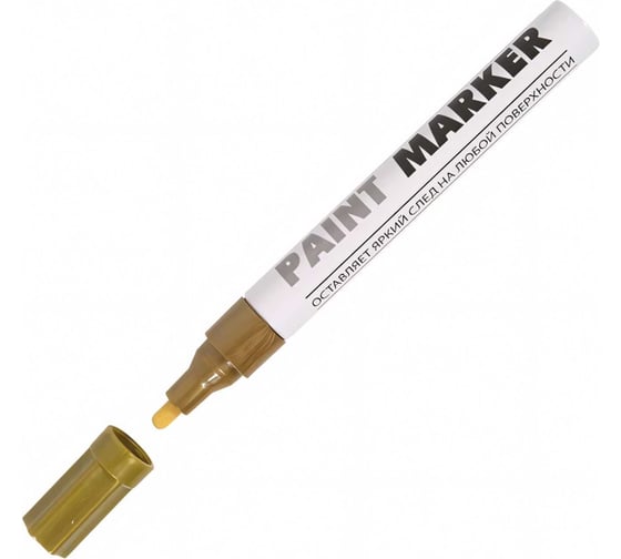Маркер-краска INFORMAT PAINT PROFESSIONAL 4 мм, золото, круглый, нитро-основа KRR04Z