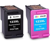 Набор картриджей Solution Print SP 123XL (F6V19AE/F6V18AE) для HP, цветной и черный 350369