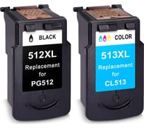 Набор картриджей Solution Print SP PG-512/CL-513 (2969B007/2971B007) для Canon, цветной и черный 350366