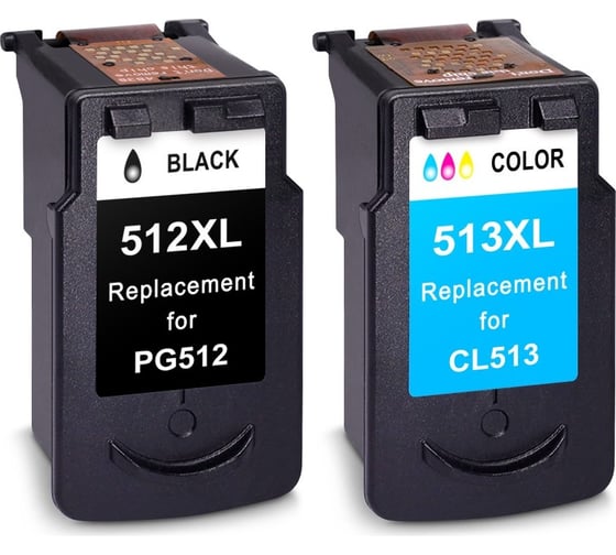 Набор картриджей Solution Print SP PG-512/CL-513 (2969B007/2971B007) для Canon, цветной и черный 350366