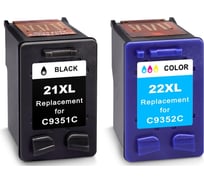 Набор картриджей Solution Print SP 21XL/22XL (C9351CE/C9352CE) для HP, цветной и черный 350370
