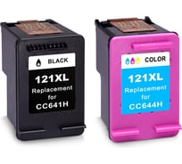 Набор картриджей Solution Print SP 121XL (CC641HE/CC644HE) для HP, цветной и черный 350367